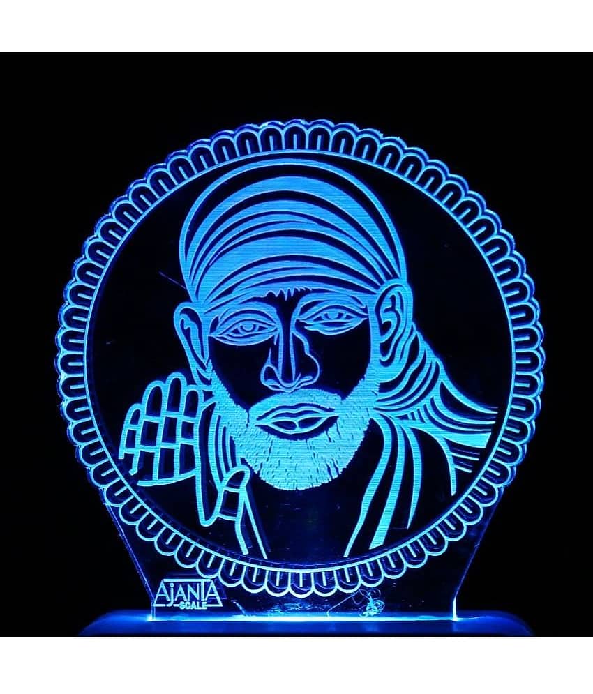 SUPERAJANTA Multicolor Night Lamp ( Pack of 1 )