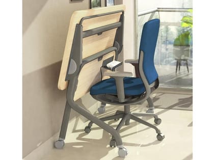 Fold - Mobile Study Table - 1-Year Warranty, Siam Teak Color Fold - Mobile Study Table - 1-Year Warranty, Siam Teak Color