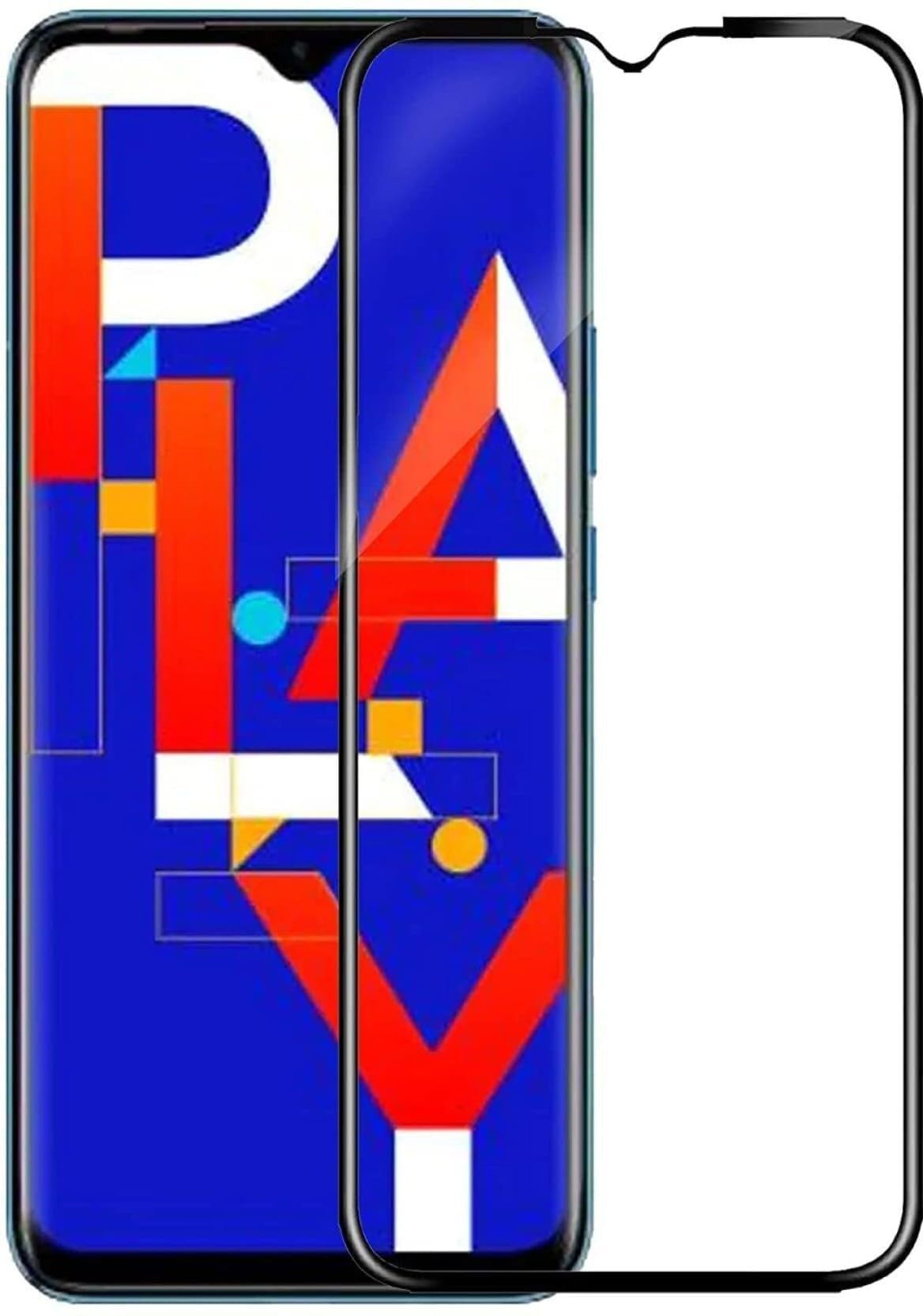 PLUGTECH Advanced Tempered Glass With Anti-Explosion 9H Hardness Edge-To-Edge Coverage Screen Guard for INFINIX HOT 9 PLAY