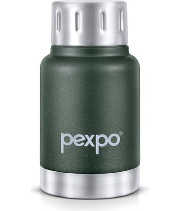 Pexpo 24Hrs Hot/Cold Green Thermosteel Flask ( 300 ml )