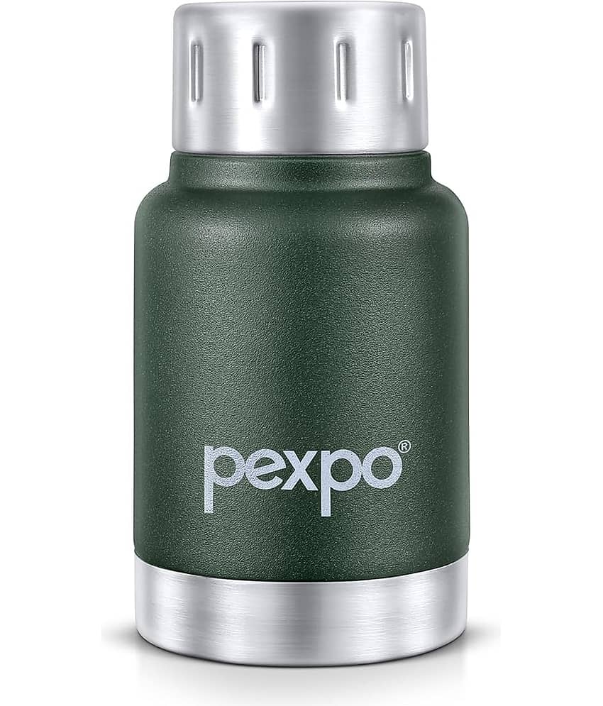 Pexpo 24Hrs Hot/Cold Green Thermosteel Flask ( 300 ml )