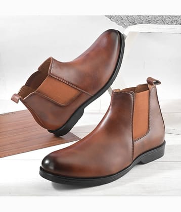 John Karsun Tan Men's Chelsea Boots
