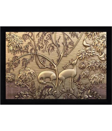 Indianara - Abstract Painting With Frame