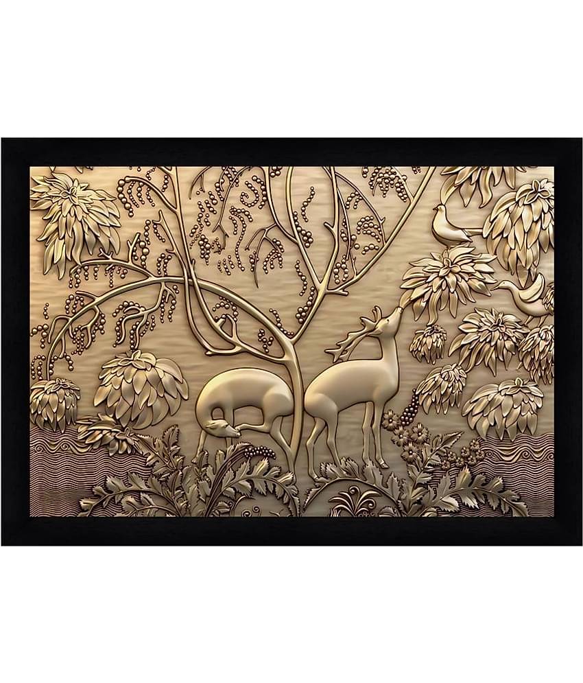 Indianara - Abstract Painting With Frame