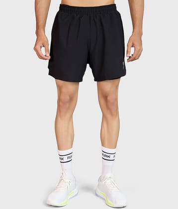 Fuaark Black Polyester Men's Running Shorts ( Pack of 1 )