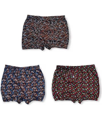 INNERO Pack of 3 Cotton Trunks For Men's ( Multicolor3 )