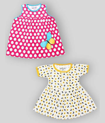 Babeezworld Baby Girls 100% Cotton Frocks ( Multi )