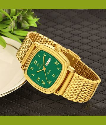 Versatile Gold Metal Analog Men's Watch