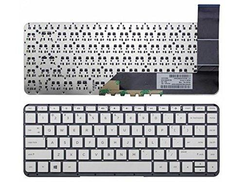Laptop Keyboard Compatible For HP Stream 13-C 13-C000 13-C002DX 13-C010CA 13-C010NR 13-C020CA 13-C020NR 13-C030NR 13-C077NR (White)