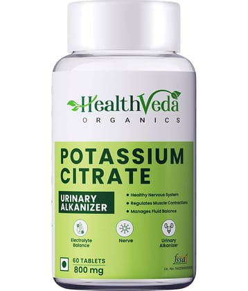 Health Veda Organics Potassium Citrate Tablets 60 no.s Minerals Tablets