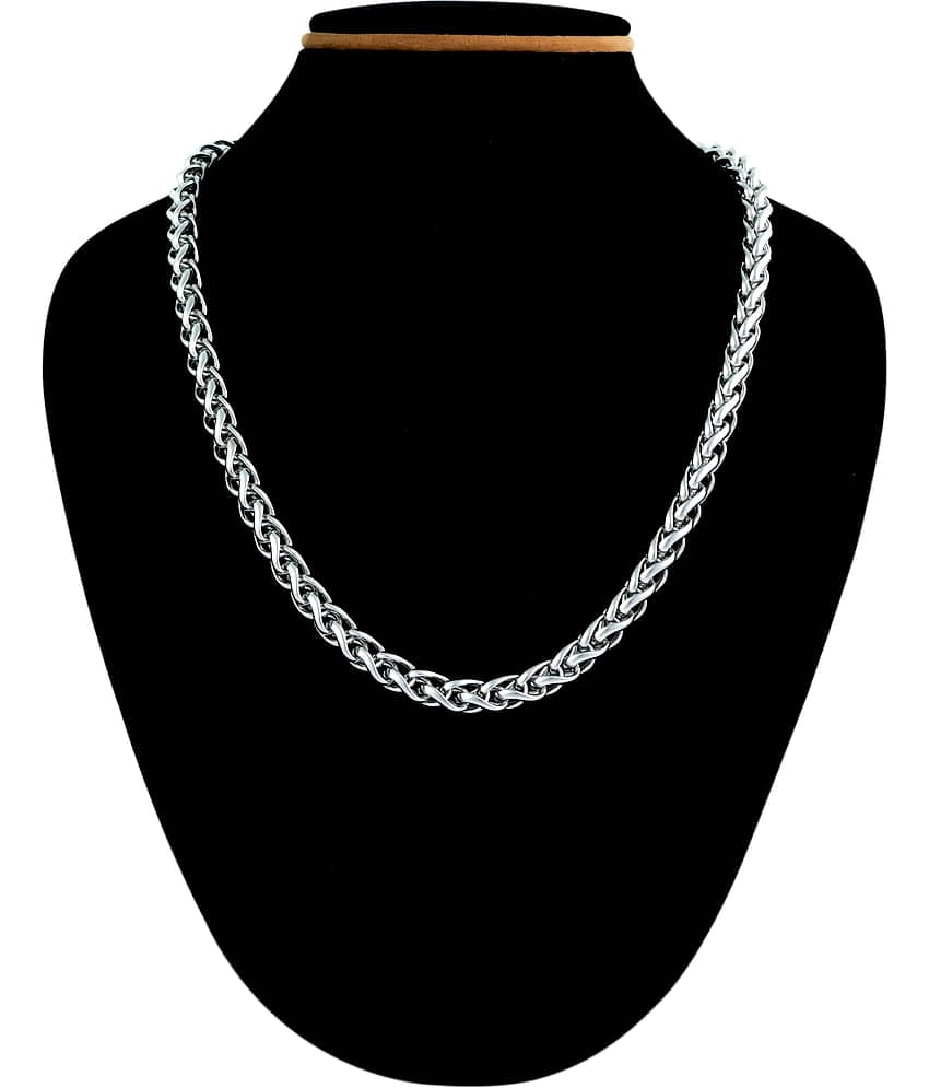 FASHION FRILL - Silver Plated Chain ( Pack of 1 )