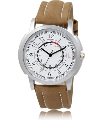 Lorem - Brown Leather Analog Men's Watch