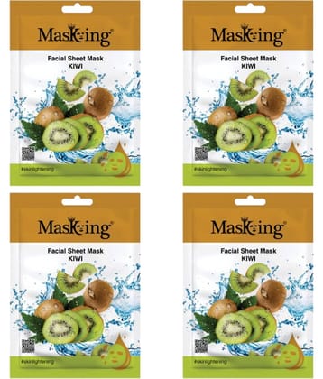 Masking - Fairness Sheet Mask for All Skin Type ( Pack of 4 )