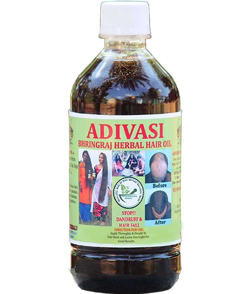 ADIVASI BHRINGRAJ HERBALS - Hair Growth Coconut Oil 500 ml ( Pack of 1 )