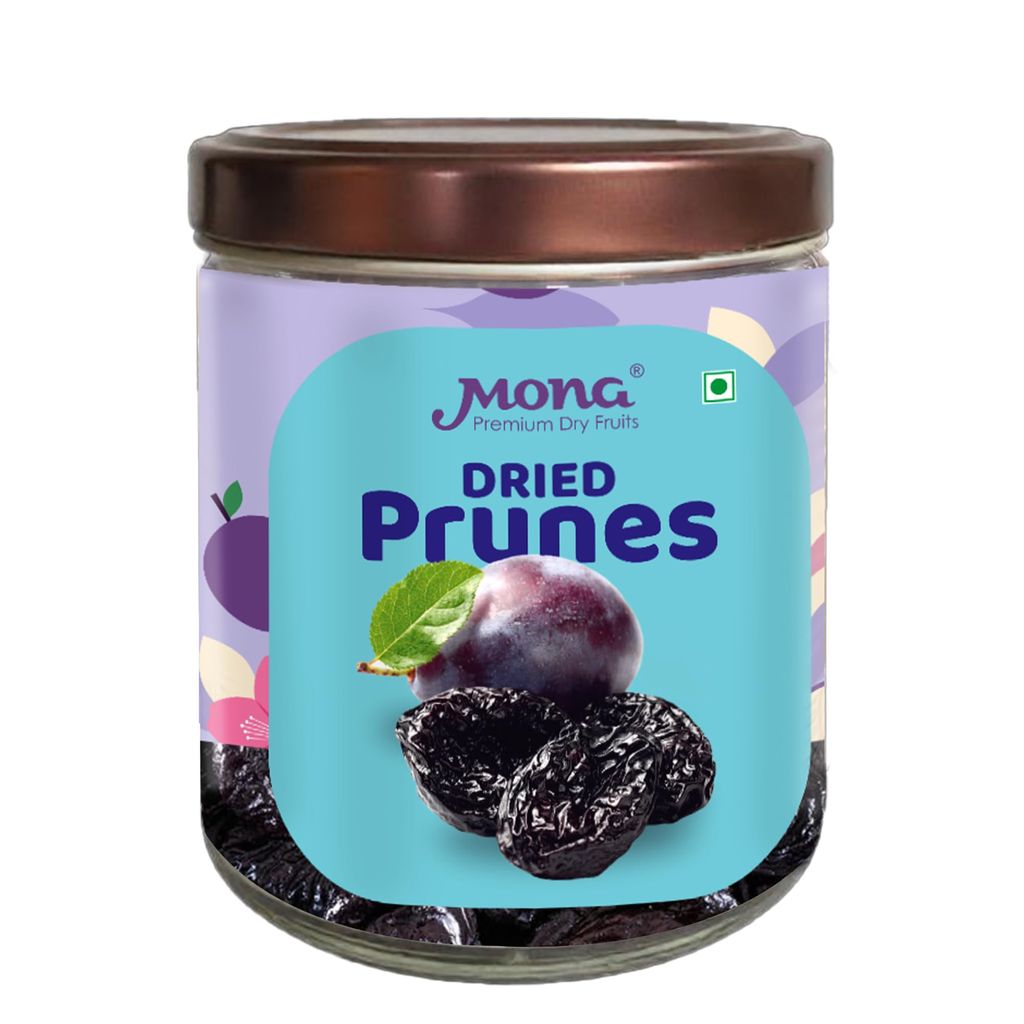 Mona Premium Dried Prunes - Natural, Sweet & Fiber-Rich Dry Fruit