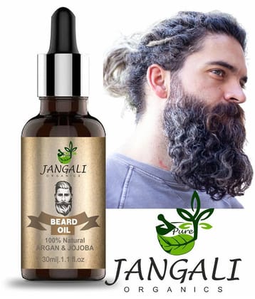 Pure Jangali Organics - 30mL Promotes Beard Growth Beard Oil ( Pack of 1 )