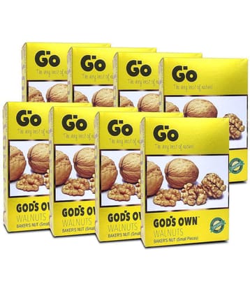 Go Walnut Baker''s Nuts - Small Pieces for Bakery Creations, 2KG (250G X 8)