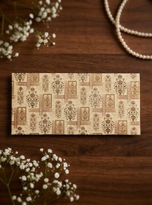 The Marigold Mosaic Envelope – Traditional Festive Money Envelope for Shagun & Celebrations