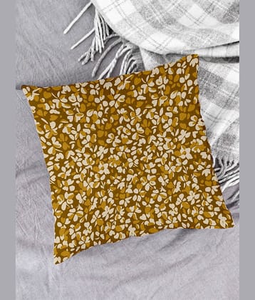 Houzzcode Single Yellow Pillow Cover