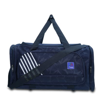 JB Geometric Heavy-Duty Multi-Purpose Duffle Bag | 45L Travel & Gym Bag | Water-Resistant Matty Finish | Dual Zipper | External Shoe Pocket | Adjustable Shoulder Strap (Wine, Black, T Blue)