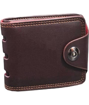 Fashlok - Brown PU Men's Two Fold Wallet ( Pack of 1 )