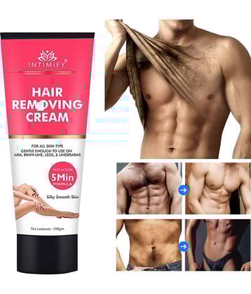 Intimify Natural Hair Removal Cream, Hair Removal Spray for Men & Women 100 gms