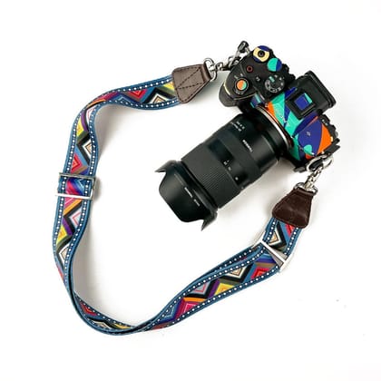 Camera Shoulder Adjustable Strap - Triangles