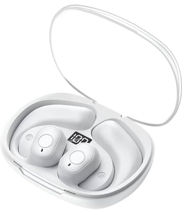VERONIC OWS OPEN EAR Bluetooth True Wireless (TWS) On Ear 48 Hours Playback Comfirtable in ear fit IPX4(Splash & Sweat Proof) White
