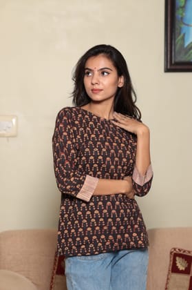 JAIPUR HANDBLOCK PRINT New collection of cotton hand printed short kurti 44