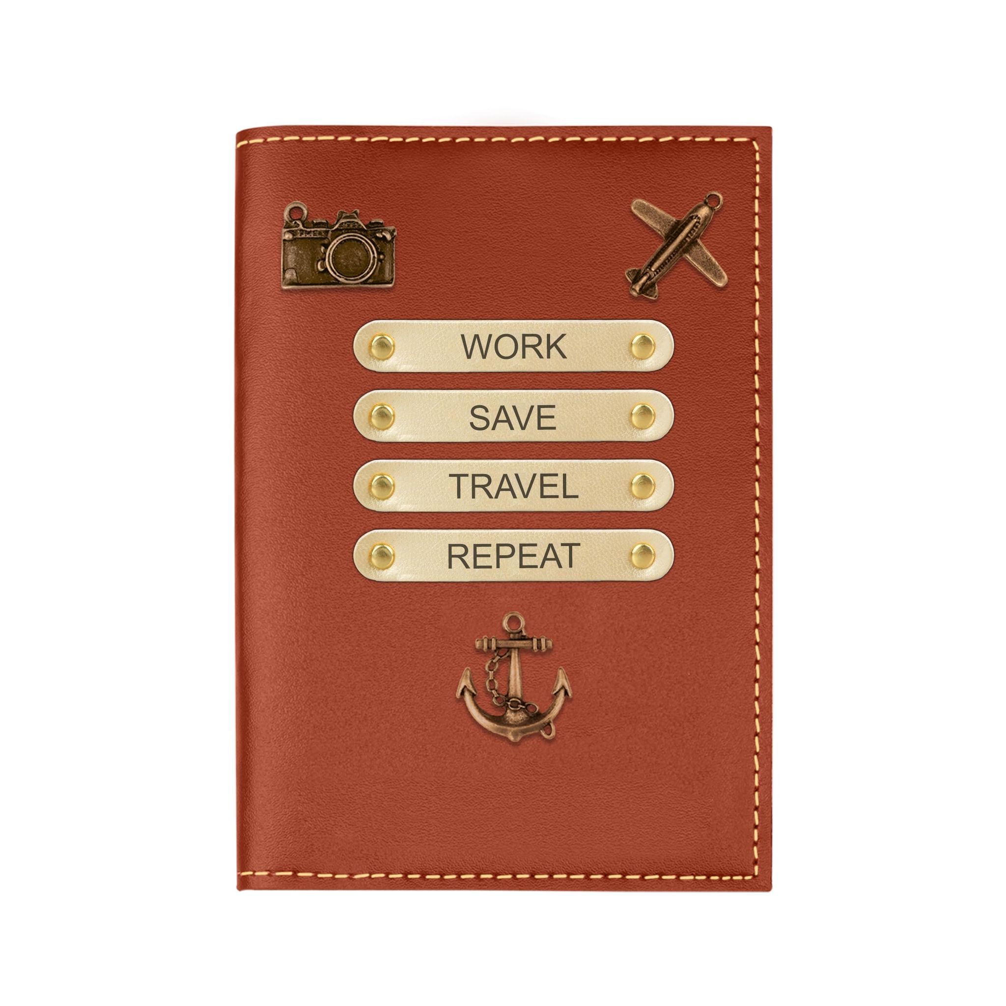 The Wallet Store Leather Passport Cover - Tan