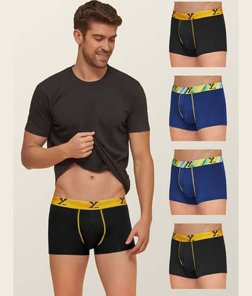 XYXX Pack of 5 Modal Trunks For Men's ( Multicolor )