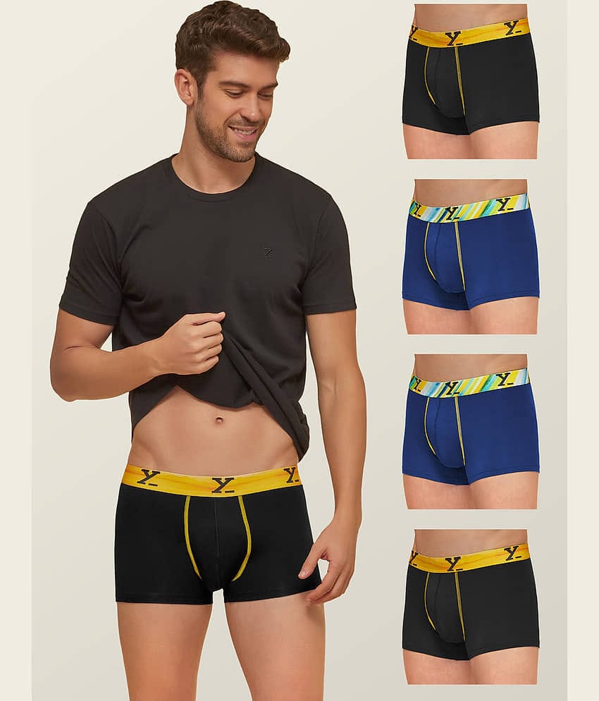 XYXX Pack of 5 Modal Trunks For Men's ( Multicolor )