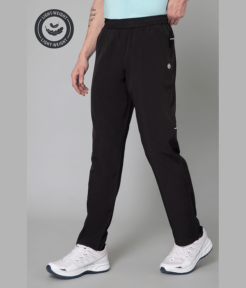 Turnfit Black Polyester Men's Sports Trackpants ( Pack of 1 )