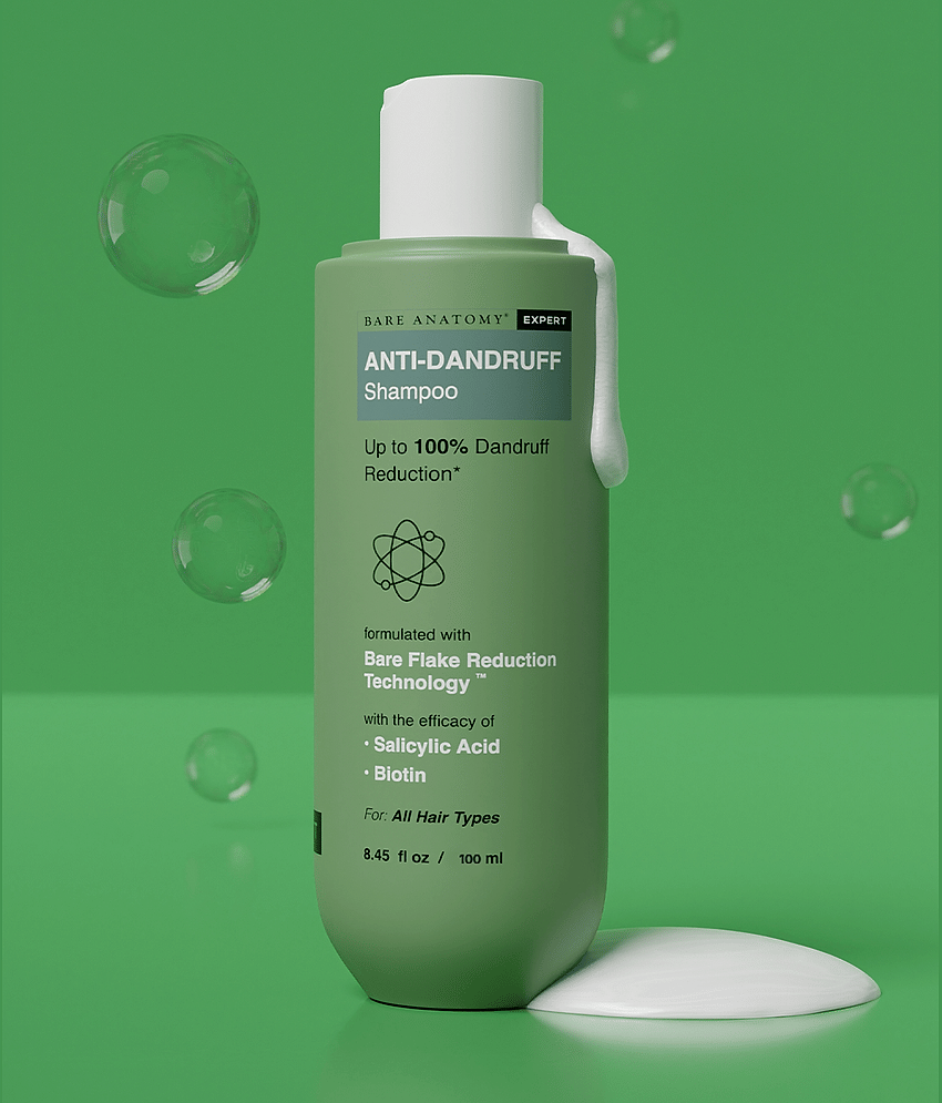 Bare Anatomy Salicylic Acid & Biotin Anti-Dandruff Shampoo For Strengthening Hair , 100ml (Pack of 1)