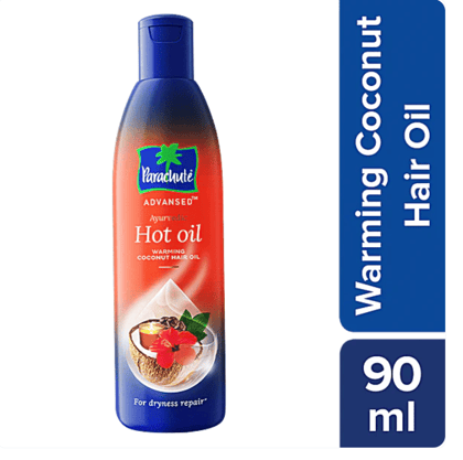 Parachute Advansed Deep Conditioning Hot Oil - For Winter Dryness, Nourishes Dry Hair, Ayurvedic Warming Oils, 90 ml Bottle