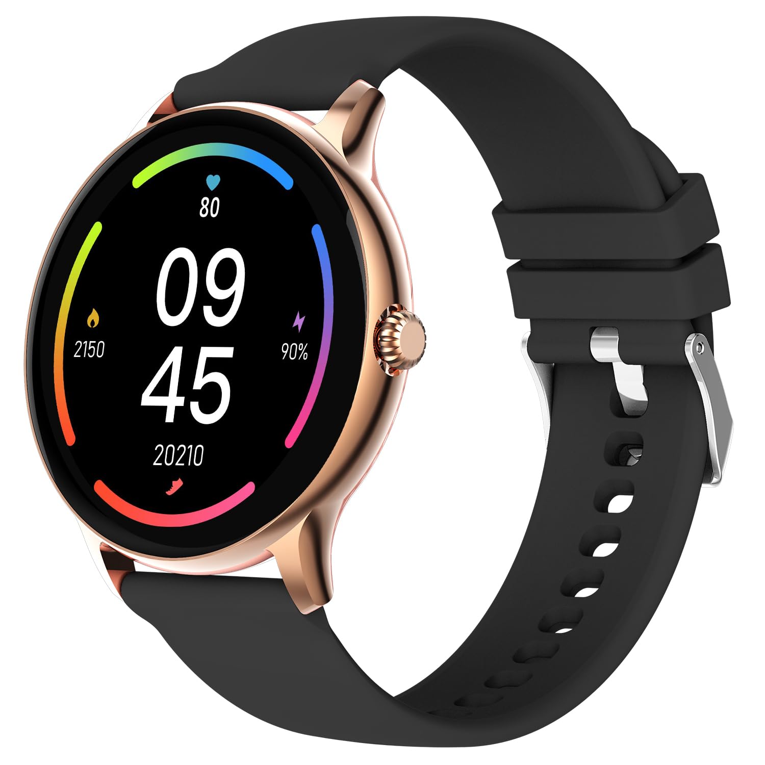 Fire-Boltt Phoenix Pro Smart Watch with 1.39'' inch display, Bluetooth Calling, Metal Body with 120+ Sports Modes, SpO2, Heart Rate Monitoring- Gold & Black