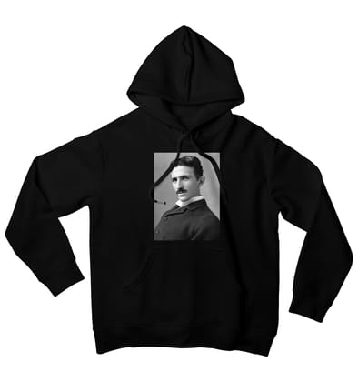 Nikola Tesla Hoodie-40 - S / Black