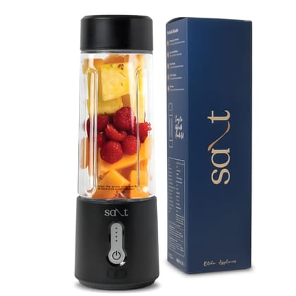 Salt PureBlend Pro Portable Blender for Smoothies, Protein Shakes, Crushing Ice | 4000 mAh Battery, USB-C Port | 230W Motor with Turbo Mode | 500ml (Black) Salt PureBlend Pro Portable Blender for Smoothies, Protein Shakes, Crushing Ice | 4000 mAh Battery