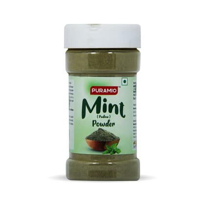 Puramio Mint (Pudina) Powder (100% Natural), 80 gm Puramio Mint (Pudina) Powder (100% Natural), 80 gm