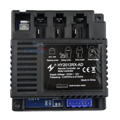 MM TOYS HY2012RX-AD Motor Controller - 2.4 Ghz, Dual Voltage (6V/12V) Compatibility, Durable Design Control Box For Kids Electric Car