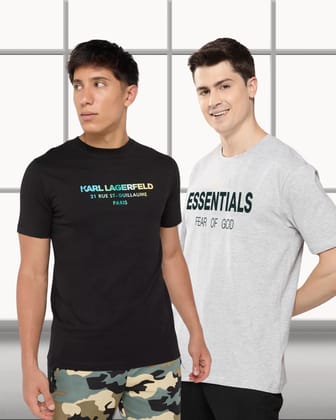 Iconic Logo Combo Tees-for Mens-M
