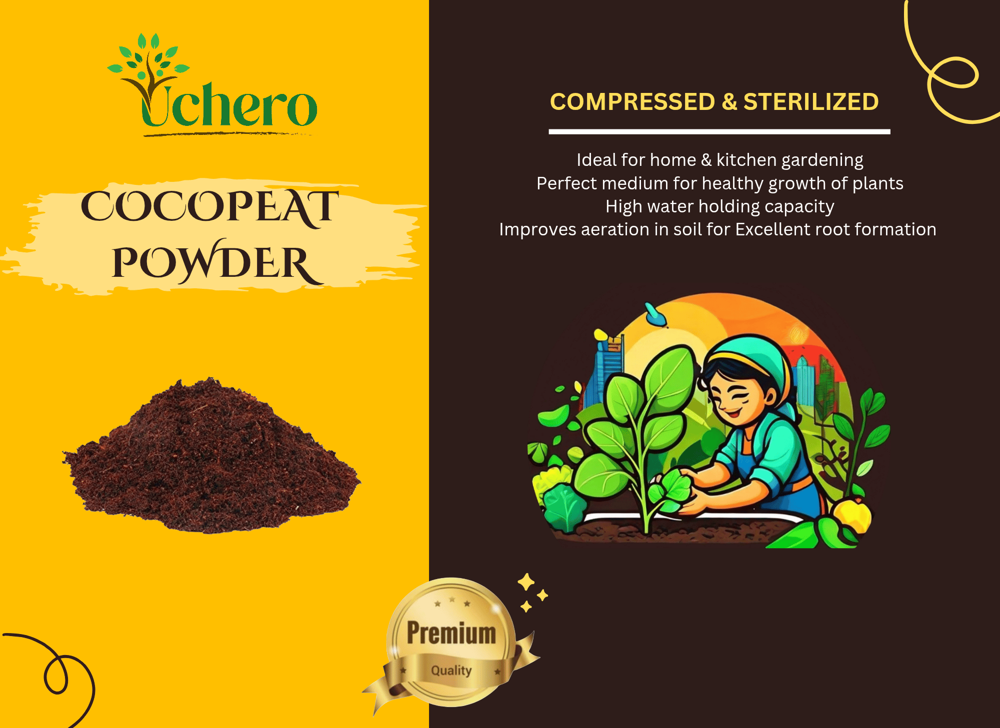 Coco peat powder 1 KG
