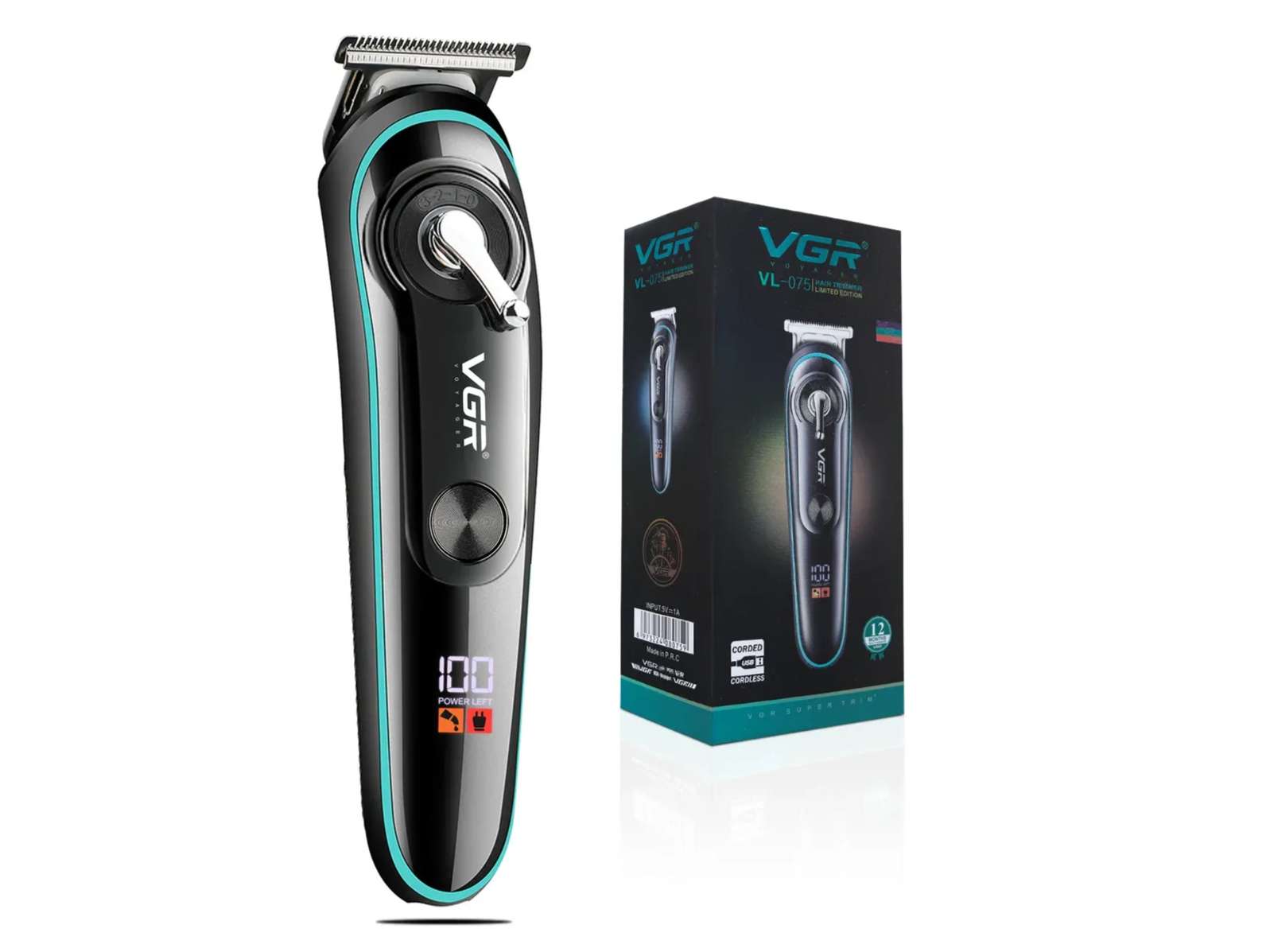 VGR VL-075 Limited Edition Hair Trimmer For Men, Black 