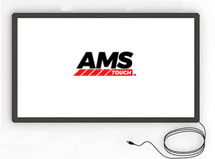 55" AMS Infrared Touchscreen Overlay Without Glass, 40 Finger Multi-Touch Points with Gesture Support, USB-HID Plug & Play