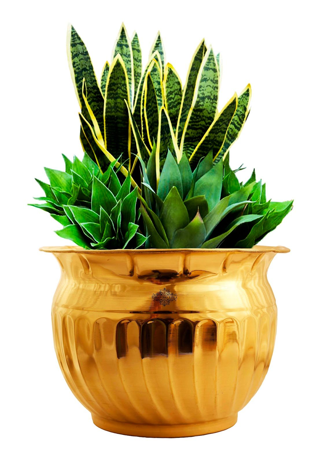 Brass Handmade Designer Planter, Flower Pot, Home Decor-15CM