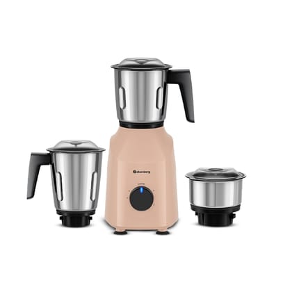Atomberg Xiana 750 Watt Mixer Grinder | 3 Multipurpose Stainless Steel Jars | Coarse Mode for Silbatta-like Textures | Powerful Intelligent Motor | Easy Fault LED Indication | Peach Blossom Atomberg Xiana 750 Watt Mixer Grinder | 3 Multipurpose Stainless