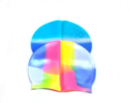 Nawani 2 QTY High Quality Swimming Cap Swim Head Cover Hair Protection, Size- 19/19 cm