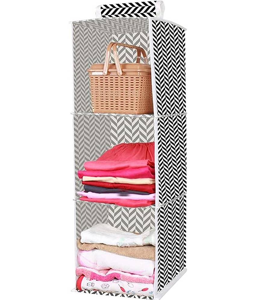 Non-Woven 3 Shelf, Cloth Hanging Organizer ( Pack of 1 )