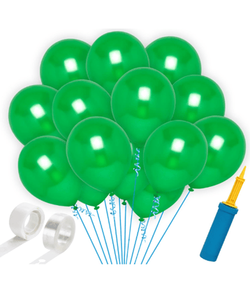Jolly Party  Green  HD metallic Balloons -103Pcs