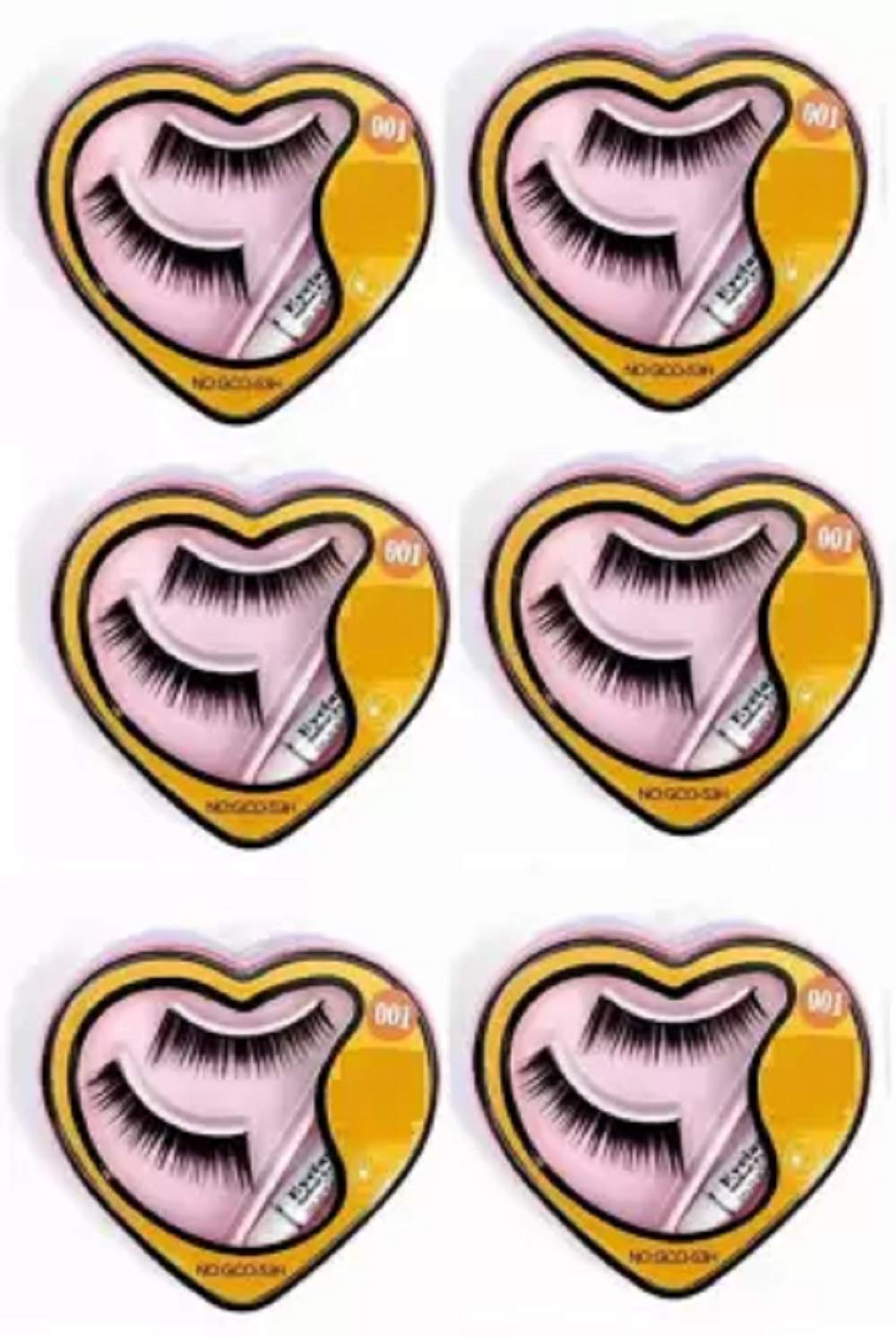 Elecsera False Eyelashes (Pack of 6) (Pack of 6)